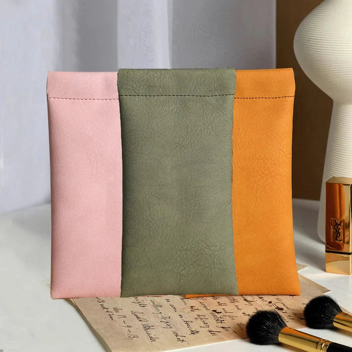 🔥Year-end Sale🎁Snap Closure Leather Organizer Pouch