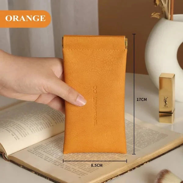 🔥Year-end Sale🎁Snap Closure Leather Organizer Pouch