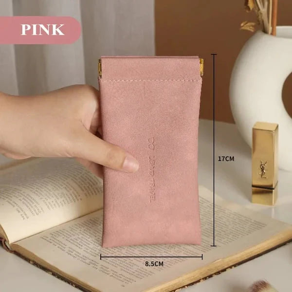 🔥Year-end Sale🎁Snap Closure Leather Organizer Pouch