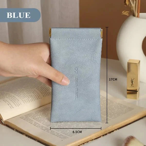 🔥Year-end Sale🎁Snap Closure Leather Organizer Pouch