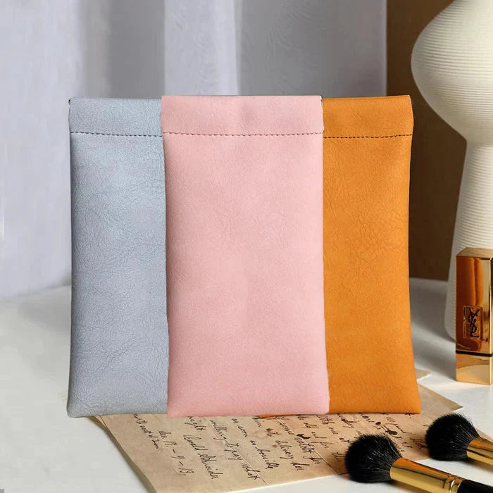 🔥Year-end Sale🎁Snap Closure Leather Organizer Pouch
