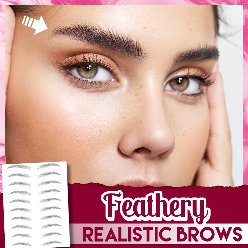 4D Hair-Like Eyebrows Stamp (20 pairs)