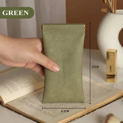 🔥Year-end Sale🎁Snap Closure Leather Organizer Pouch