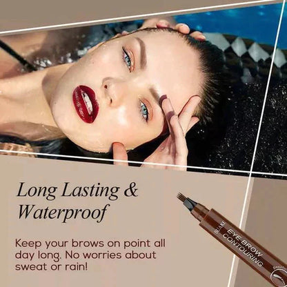 🎁Waterproof and sweat-proof four-pronged eyebrow pencil🎁