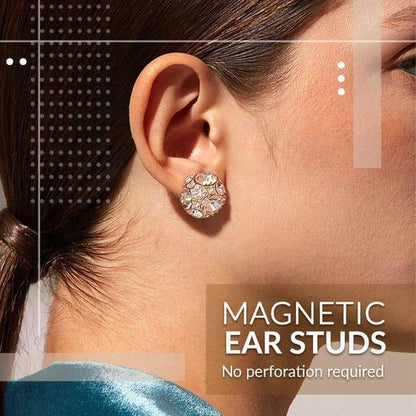 Magnetic Round Earrings Non-piercing Ear Clip