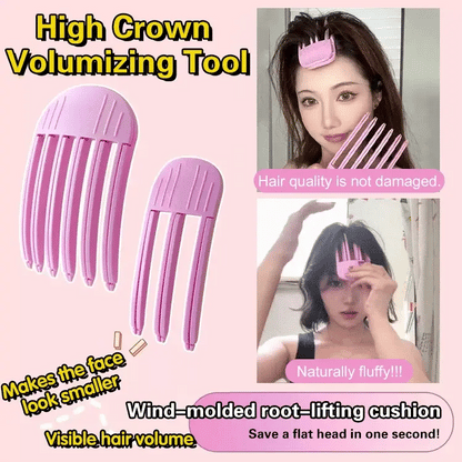 High skull top fluffy clip