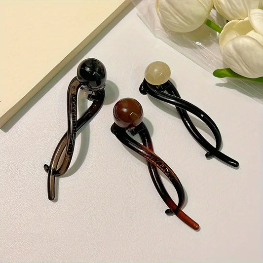 3Pcs Chic Elegant Pearl Hair Clips